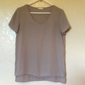 Soprano Tan Short Sleeved Top